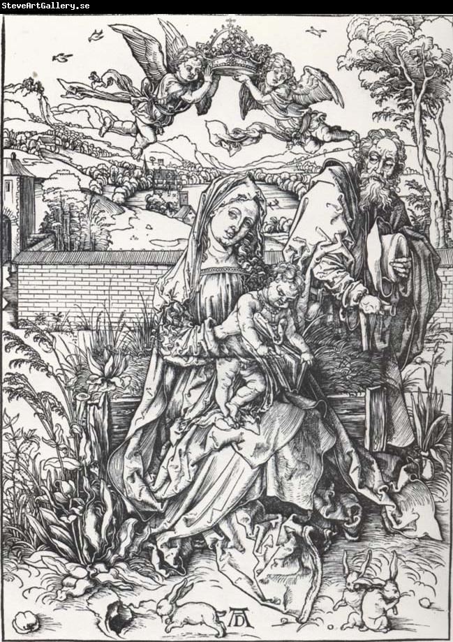 Albrecht Durer The Holy Family with three rabbits